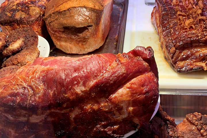 Leberkäse von der heißen Theke