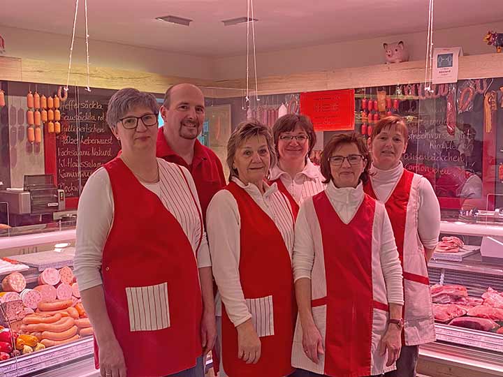 Das Team der Metzgerei Fuß in Lettenreuth